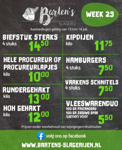 Barten's wk 29 Barten's wk 29
