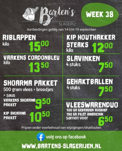 Barten's wk 38 Barten's wk 38
